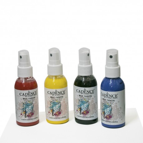 Cadence - Spray Fabric Paint - 100 Ml - 21 Different Colors