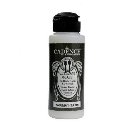 Cadence Ultimate Glaze Water Based Thick Glaze Varnish Satin Varnish 120ml